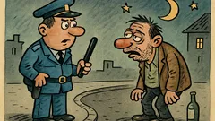 Vic: Policajac zaustavlja pijanca i pita ga