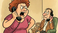 Vic: Žena viče mužu preko telefona