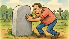 Vic: Prolazi čovjek grobljem, vidi ogroman kamen