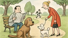 Vic: Hektor i gazda šeću parkom...