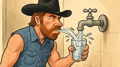 Vic: Chuck Norris pije vodu iz slavine
