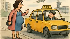 Vic: Jedna gospođa zaustavi taksi...