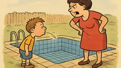 Vic: Mama, mama! Kad ćemo bazen napuniti?