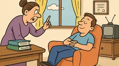 Vic: Uči, sine, da ne bi morao raditi.