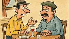 Vic: Sjedi Mujo u restoranu...