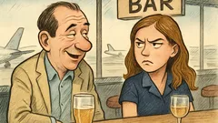 Vic: Muškarac sjedi u baru na Heathrowu