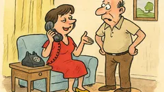 Vic: Žena završava razgovor i kaže mužu