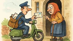 Vic: Došao poštar baki na motoru...