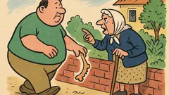 Vic: Prolazi debeli čovjek kraj vrta