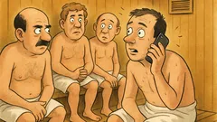 Vic: Nekoliko muškaraca sjedi u sauni