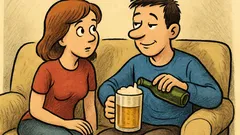 Vic: Zaljubljeni par sjedi na trosjedu…