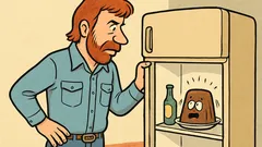 Vic: Chuck Norris otvori hladnjak—puding drhti