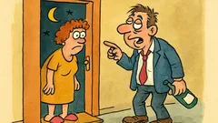 Vic: Pijani muž dolazi kući, žena otvara