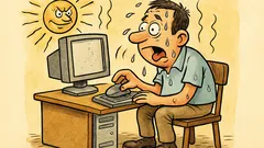 Vic: Što radi programer kad mu je vruće?