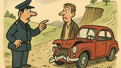 Vic: Policajac upita vozača: “S kim?”