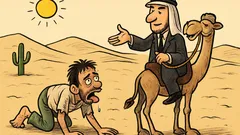 Vic: Čovjek puže pustinjom i vidi devu