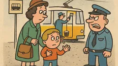 Vic: Mama i klinac čekaju tramvaj...