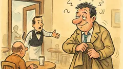 Vic: Sjedi čovjek u kafiću i pijucka