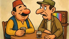 Vic: Mujo sjedi u kafani, sav veseo