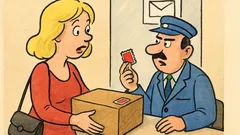 Vic: Plavuša u pošti šalje paket