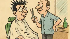 Vic: Došao Vučić kod frizera na šišanje