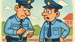 Vic: Piše policajac u bilježnicu...