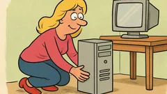 Vic: Zašto plavuša drži kompjuter na podu?